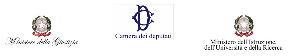 Emblema della Repubblica italiana e loghi degli enti che partecipano all'iniziativa 